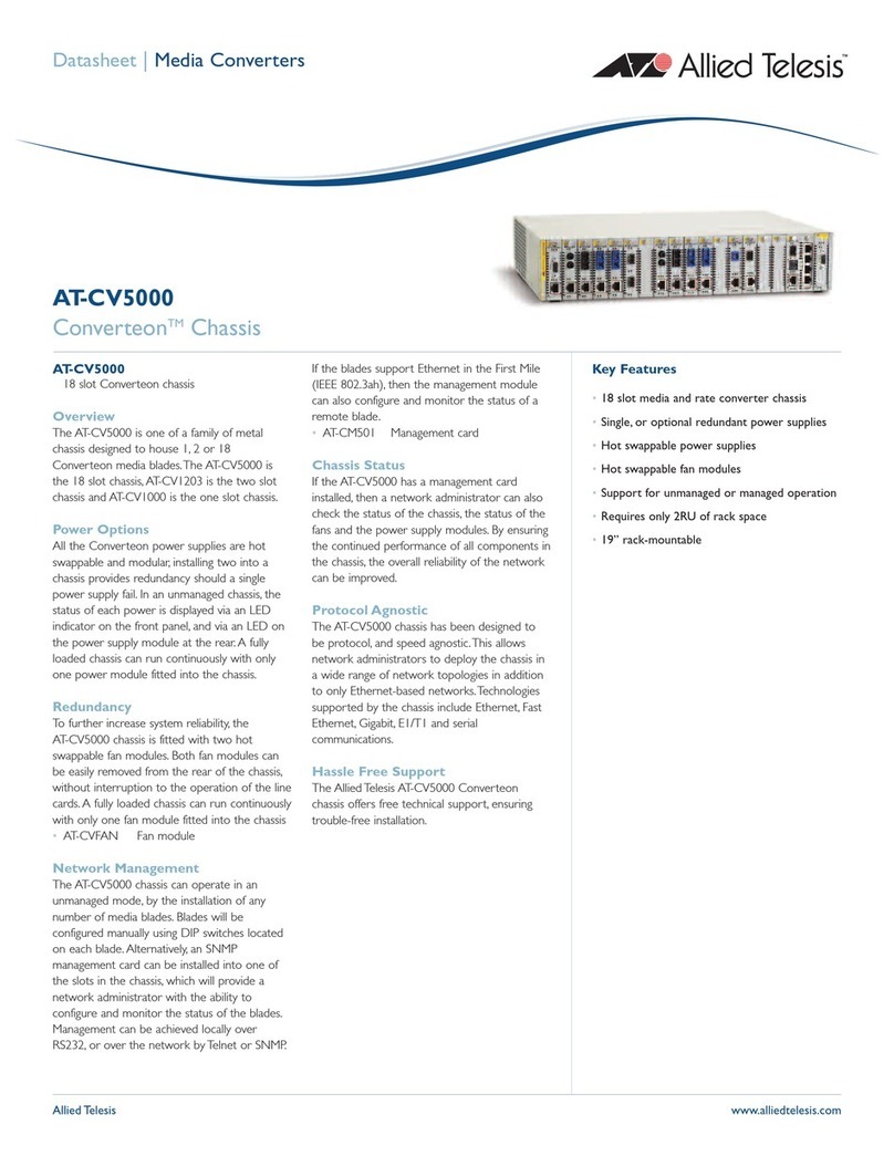 Allied Telesis Converteon AT-CV5000 datasheet