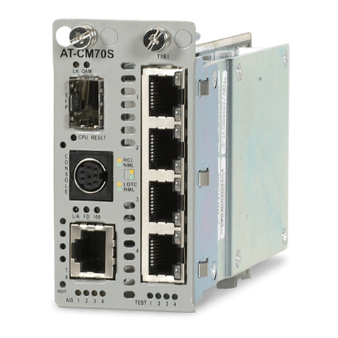Allied Telesis CONVERTEON AT-CM70S User manual