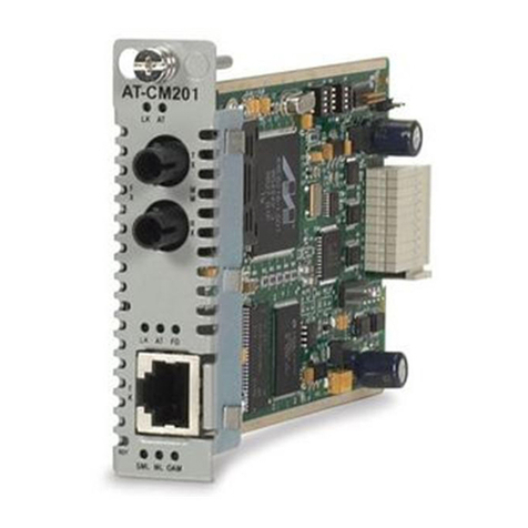 Allied Telesis CONVERTEON AT-CM201 User manual