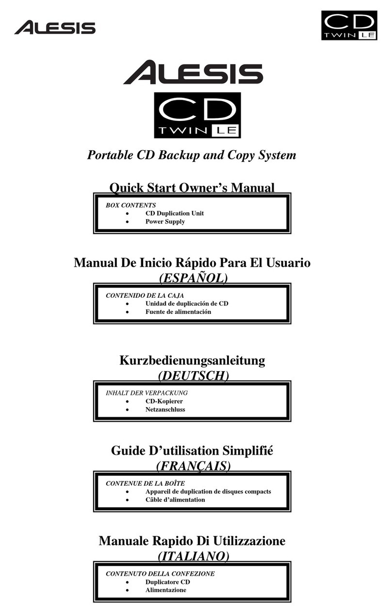 Alesis CD Twin LE Technical document