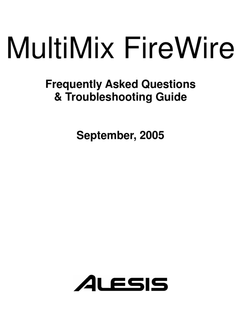 Alesis MultiMix12Firewire Frequently asked questions