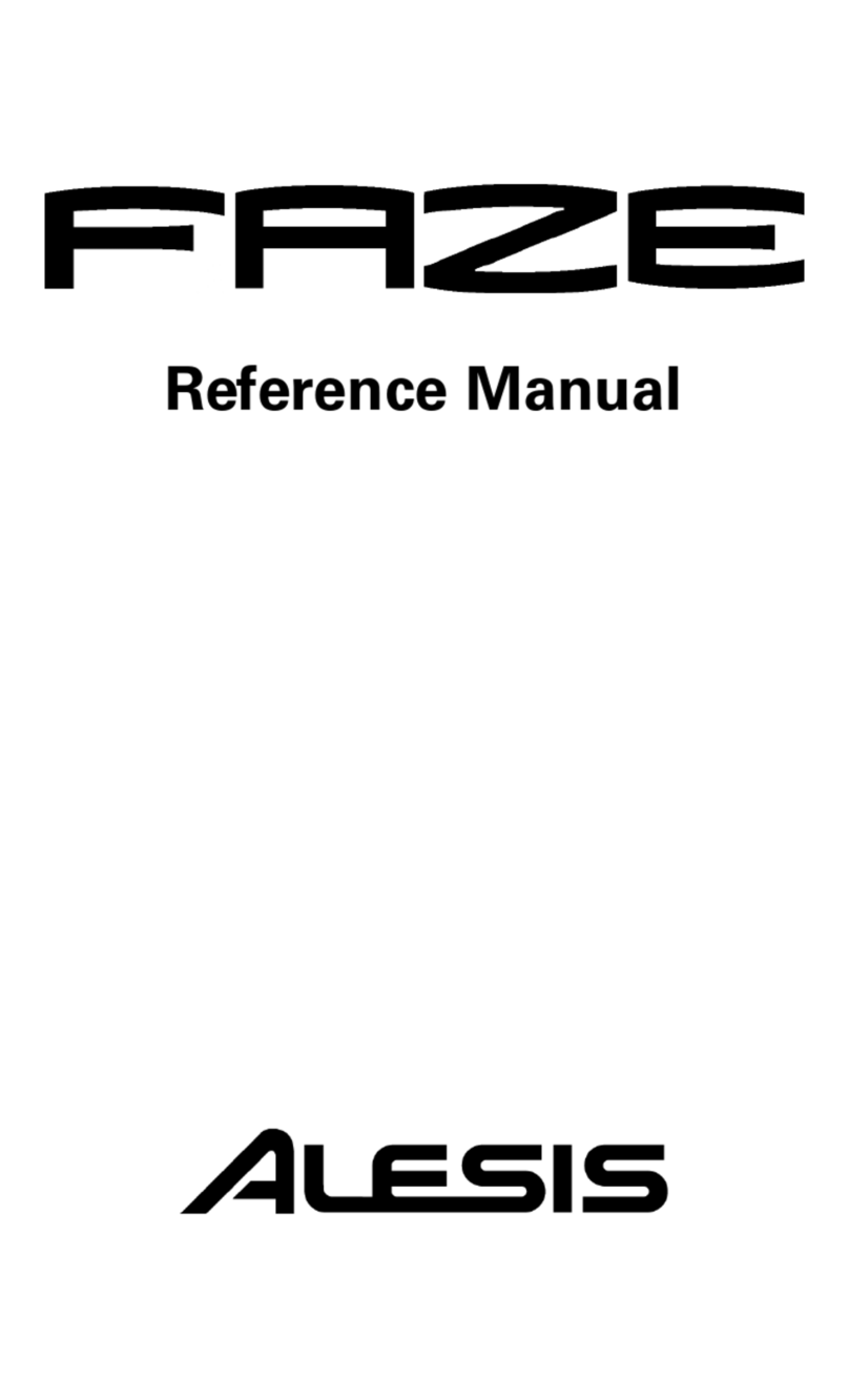 Alesis ModFX Faze User manual Alesis ModFX Faze User manual