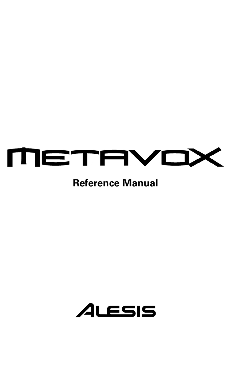 Alesis ModFX Metavox Reference manual
