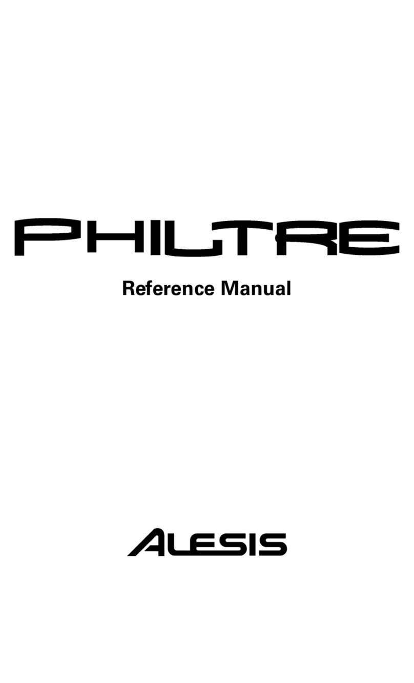 Alesis ModFX User manual Alesis ModFX User manual