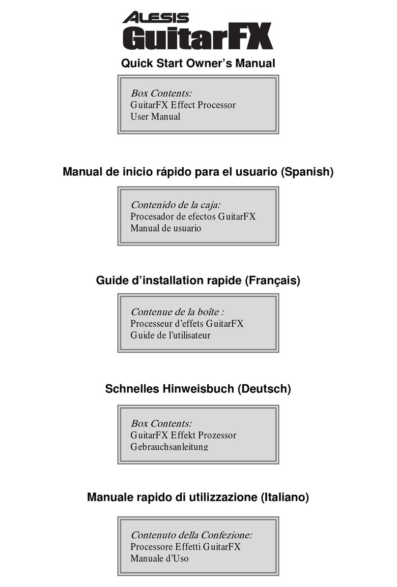 Alesis GuitarFX Technical document