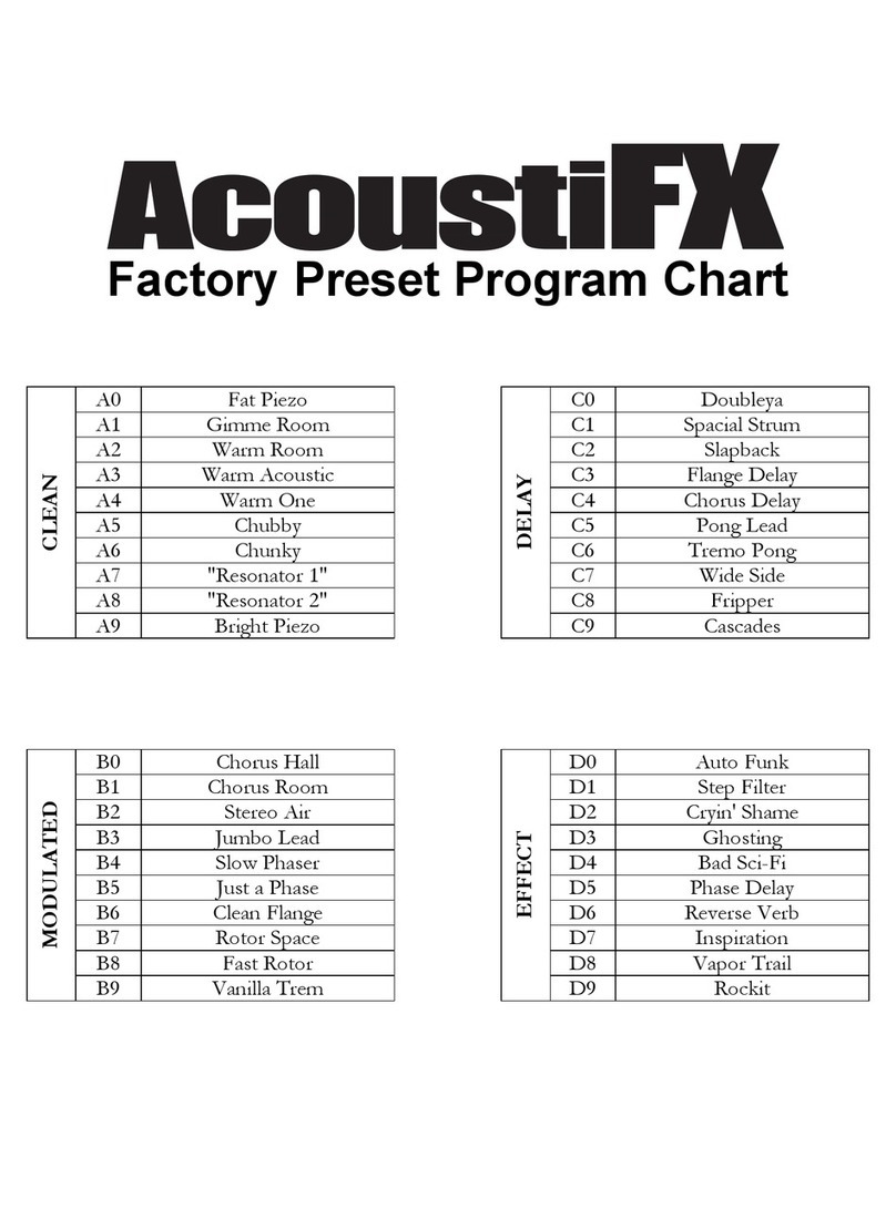 Alesis AcoustiFX User manual
