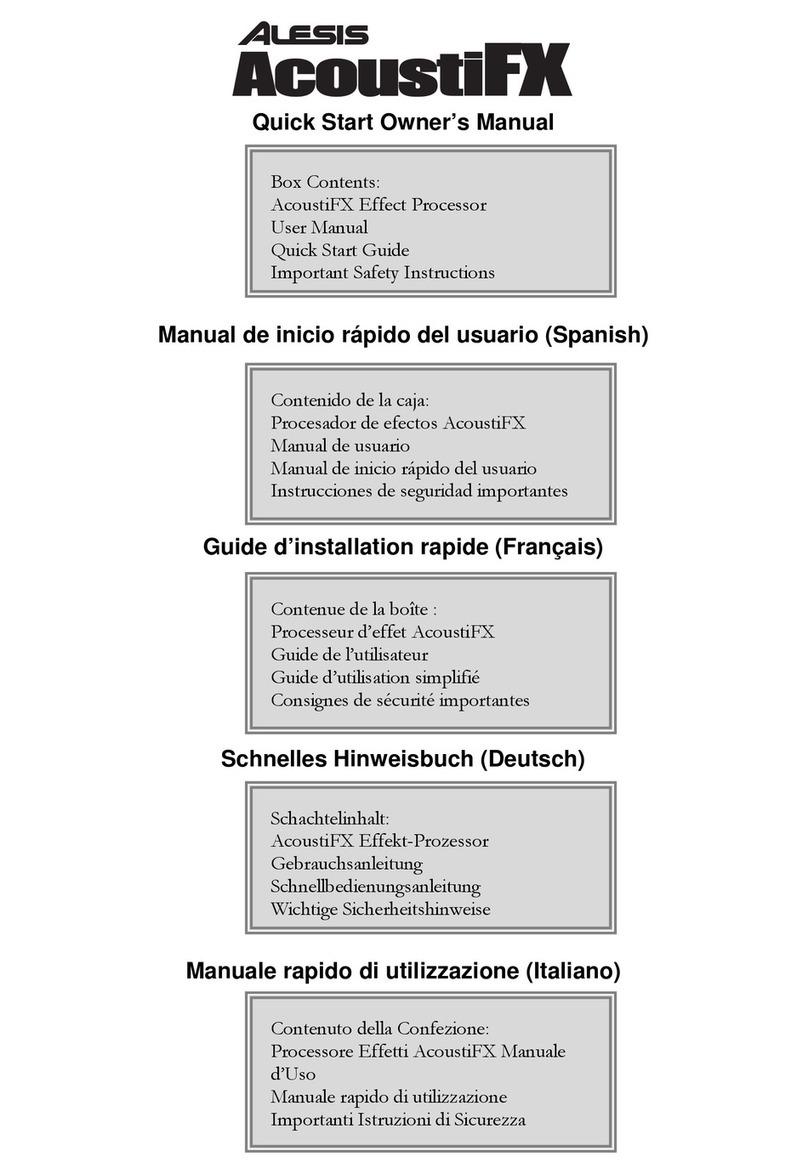 Alesis AcoustiFX Technical document