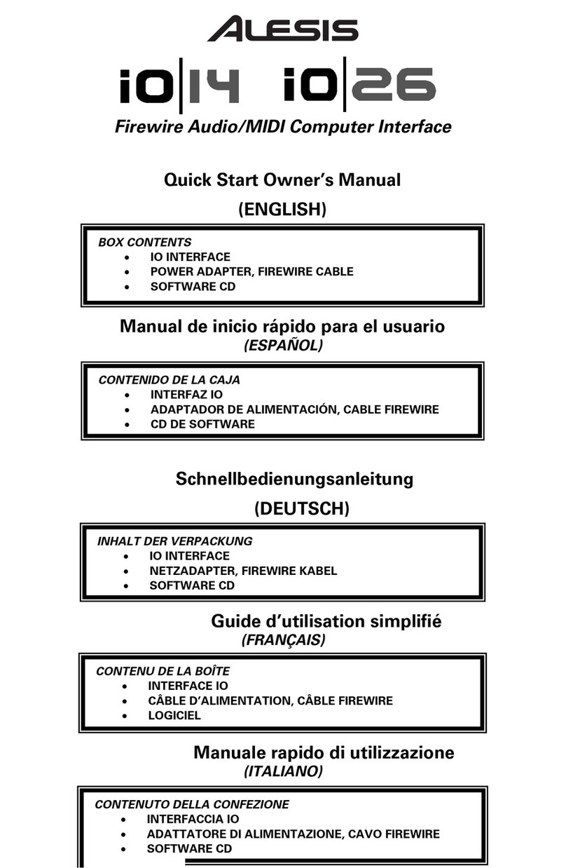 Alesis iO14 Technical document