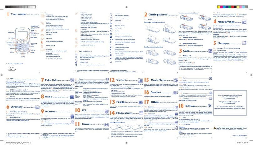 Alcatel One Touch OT-355D User manual