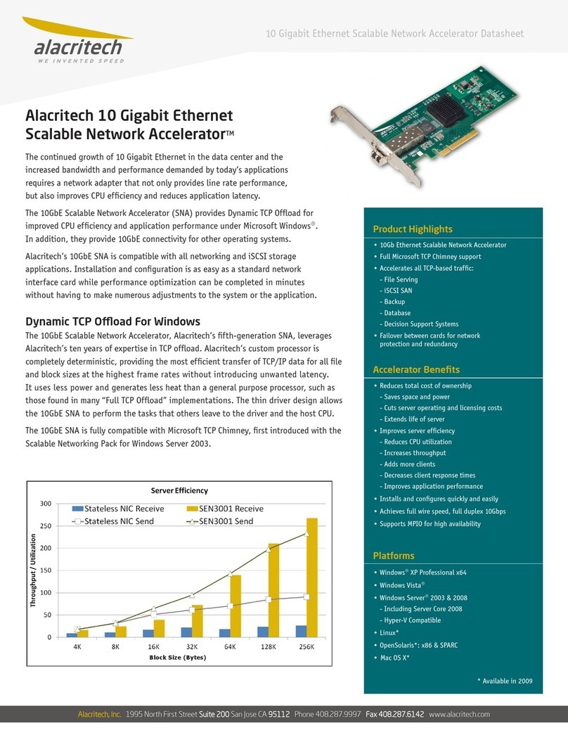 Alacritech SEN3001EF User manual