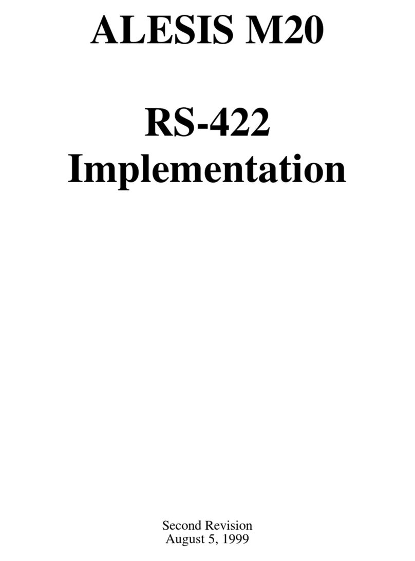Alesis ADAT-M20 supplementary guide