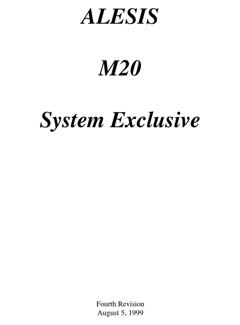 Alesis ADAT-M20 Installation manual