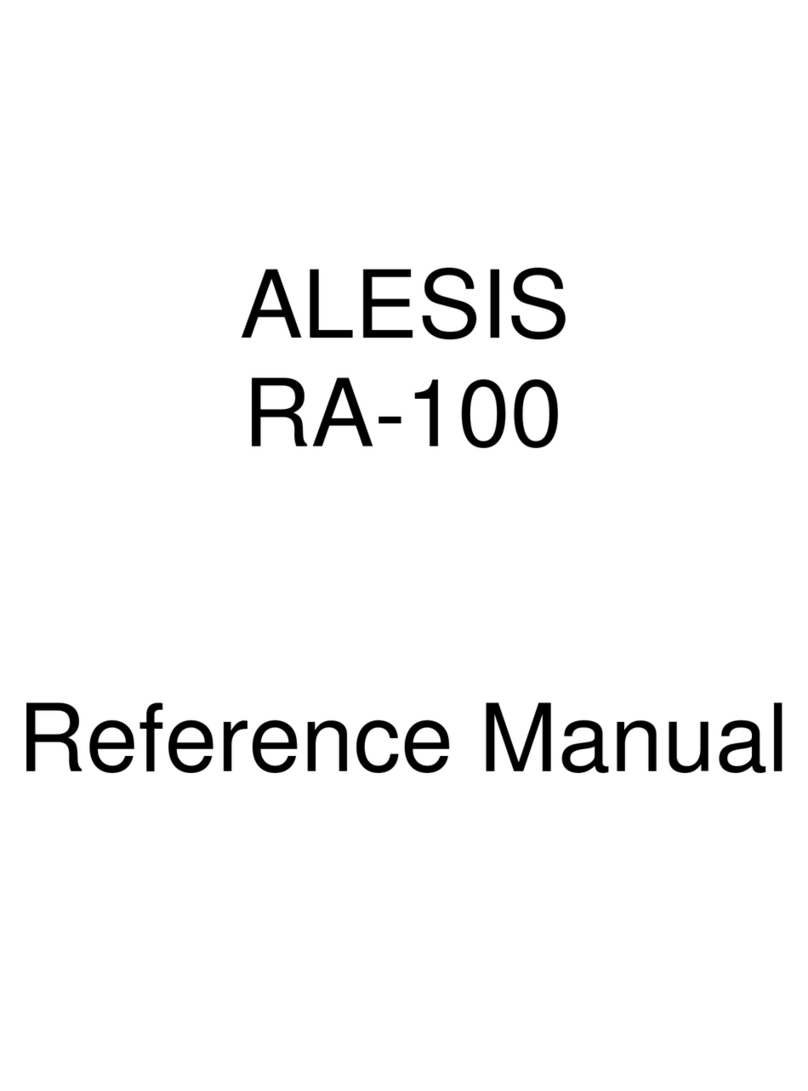 Alesis RA-100 User manual