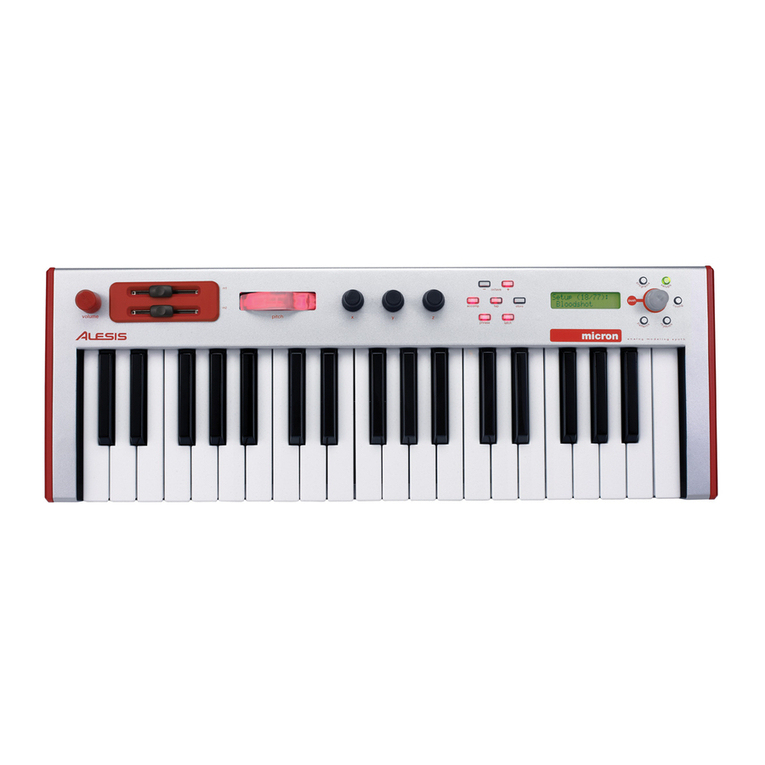 Alesis Micron Programming chart
