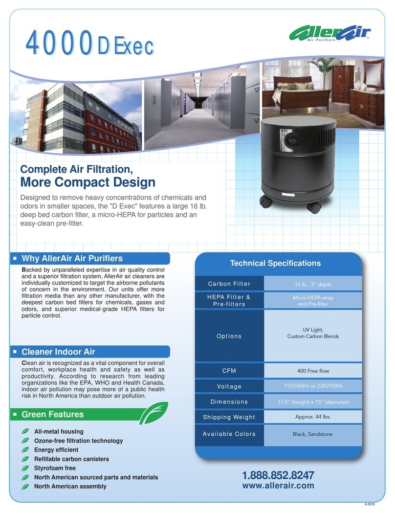 AllerAir 4000 D Exec Technical specifications