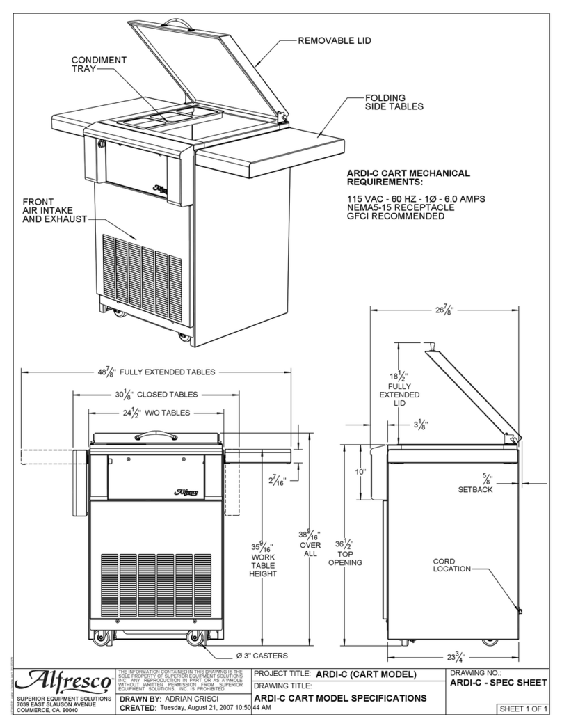 Alfresco ARDI-C Owner's manual