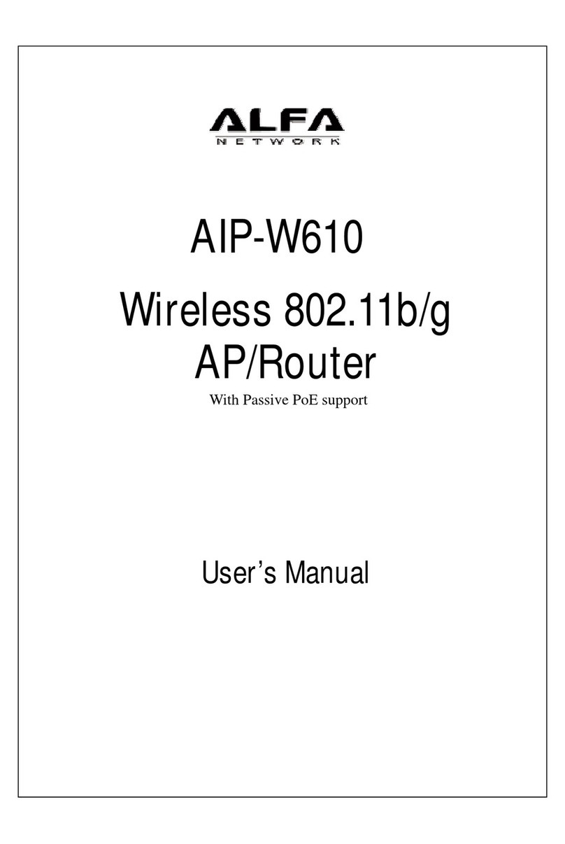 Alfa Network AIP-W610 user manual