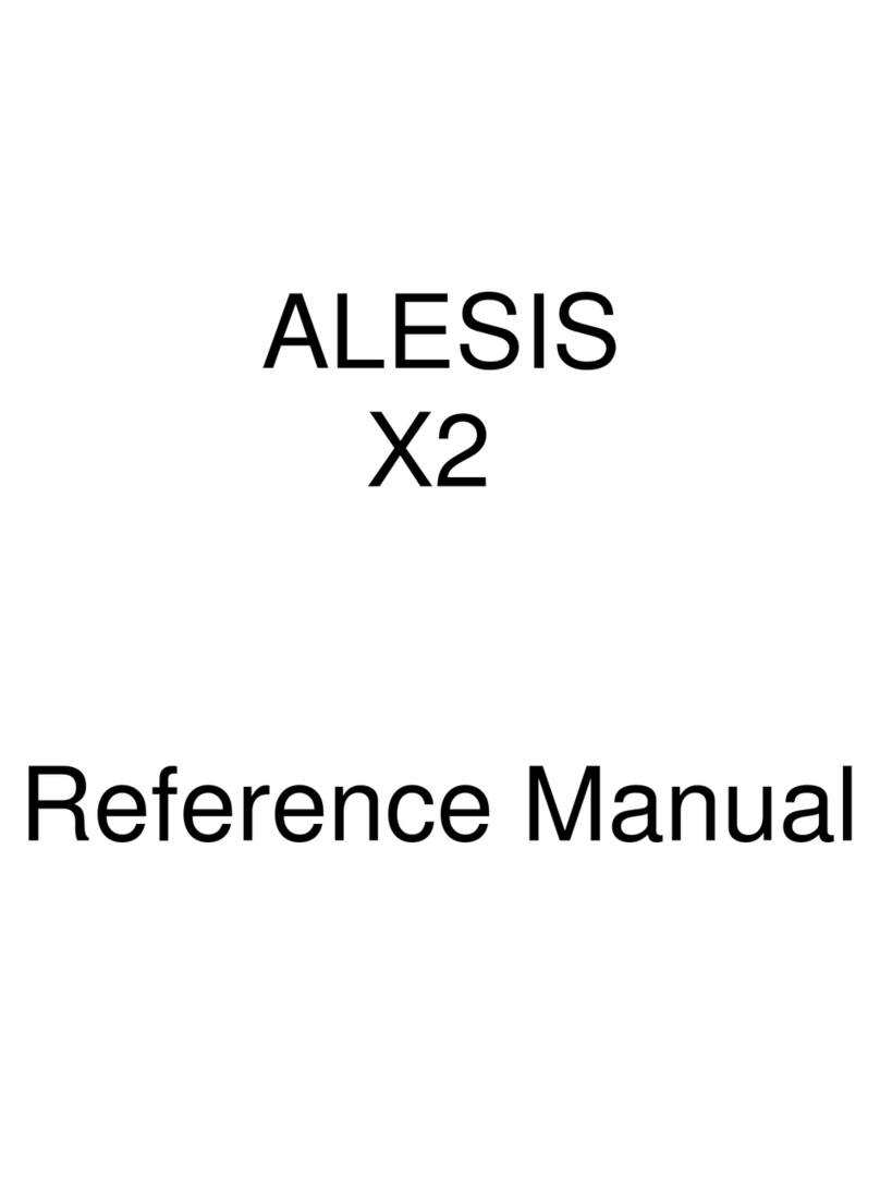 Alesis X2 User manual