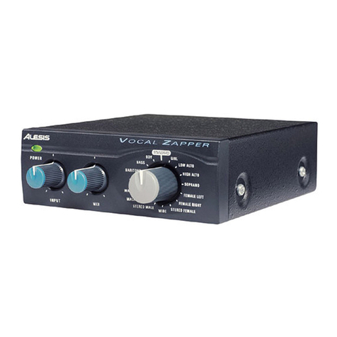 Alesis Vocal Zapper User manual