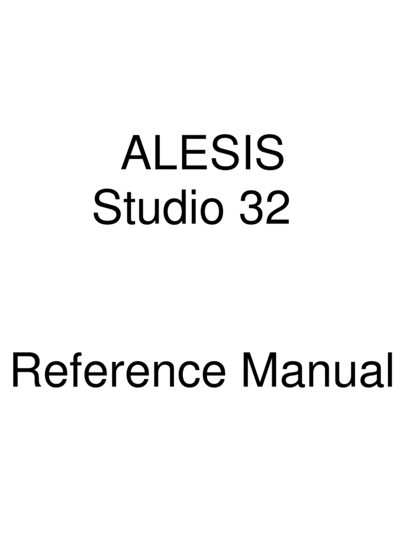 Alesis Studio 32 User manual