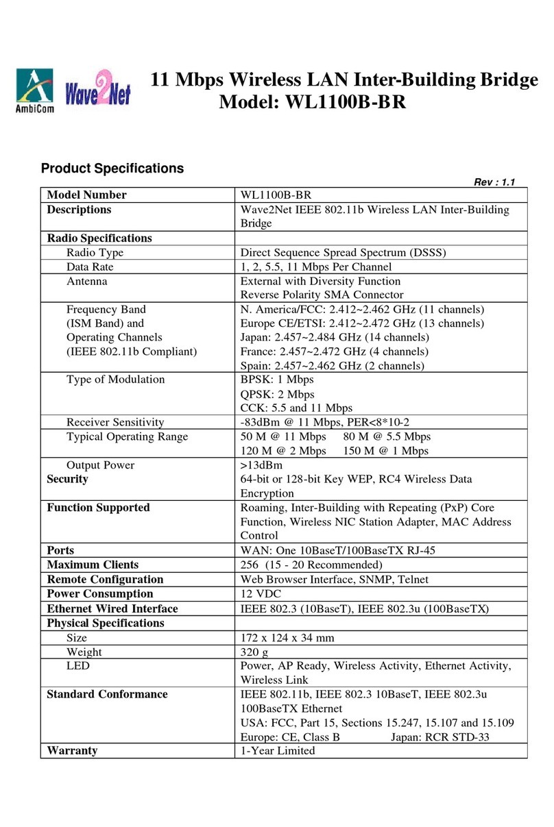 AmbiCom WL1100B-BR Installation instructions
