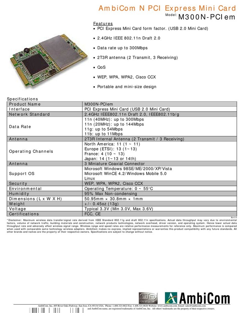 AmbiCom M300N User manual
