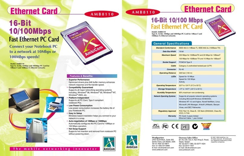 AmbiCom AMB8110 User manual