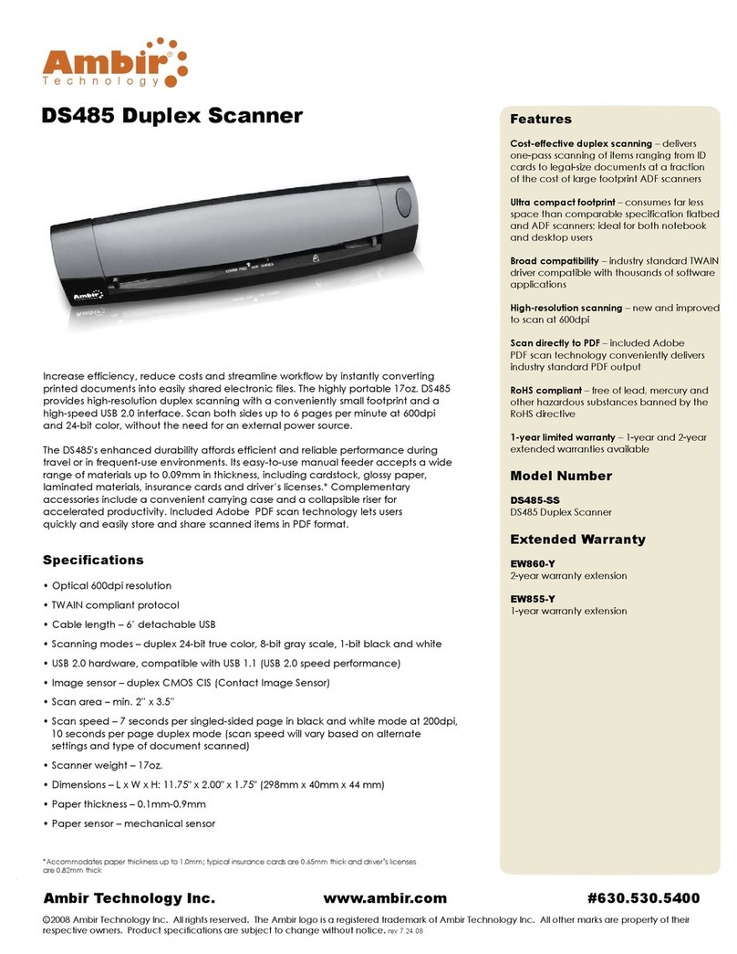 Ambir DS485 User manual