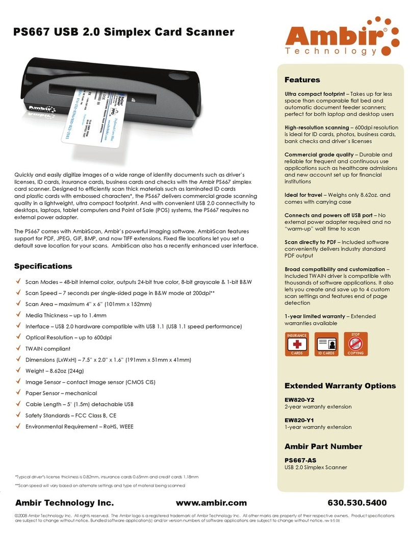 Ambir DocketPORT DP667 User manual