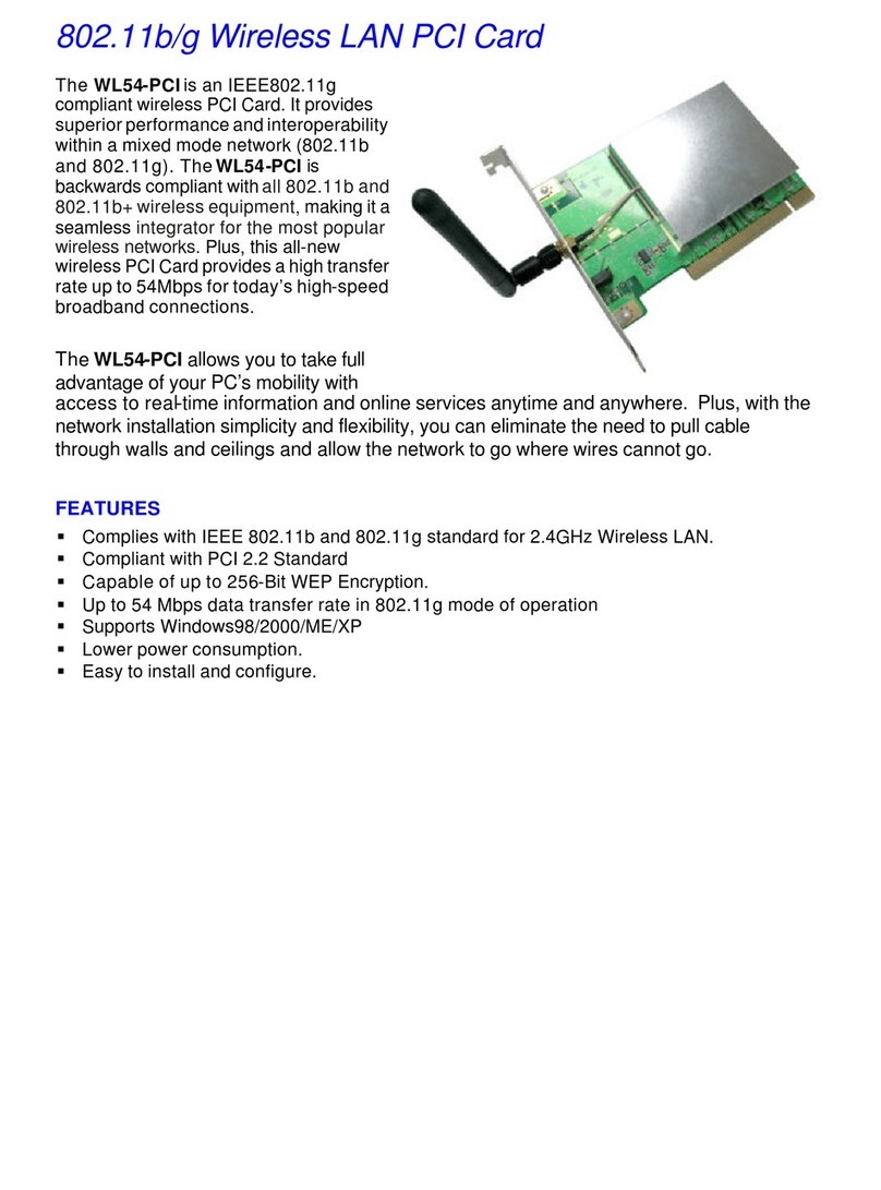 AmbiCom WL54-PCI Specifications