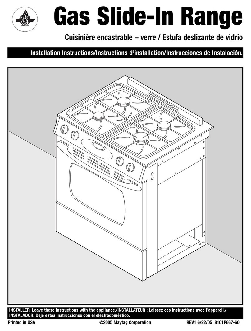 Amana AGS1740BDW User manual