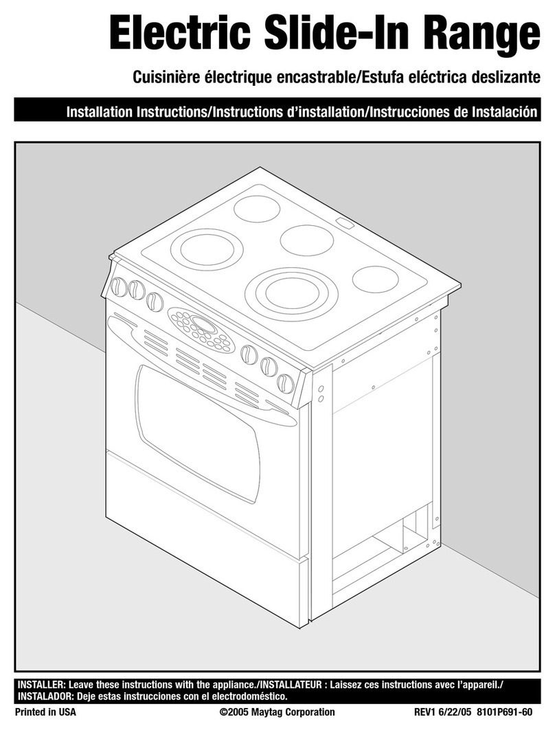 Amana AES1350BAW User manual