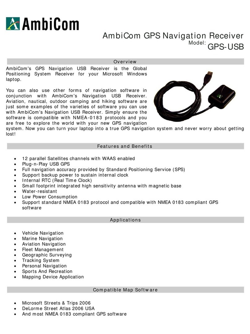 AmbiCom GPS-USB User manual