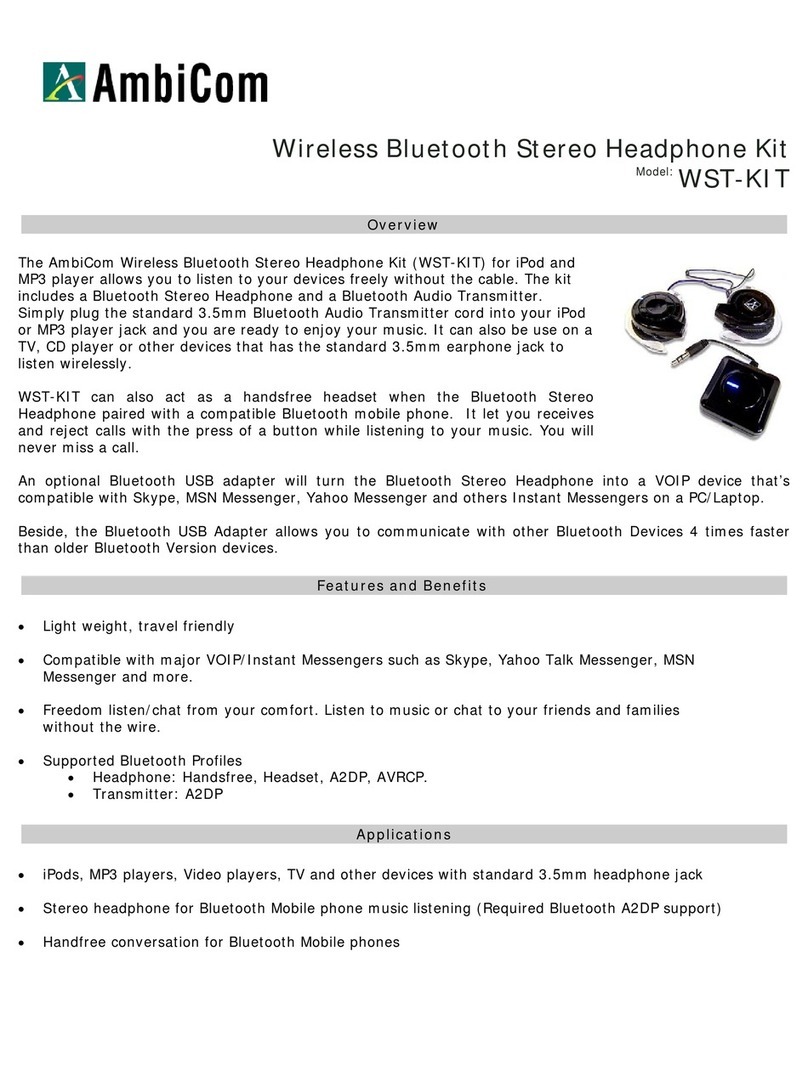 AmbiCom WST-KIT Specifications