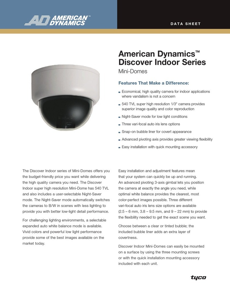 American Dynamics Discover Indoor datasheet