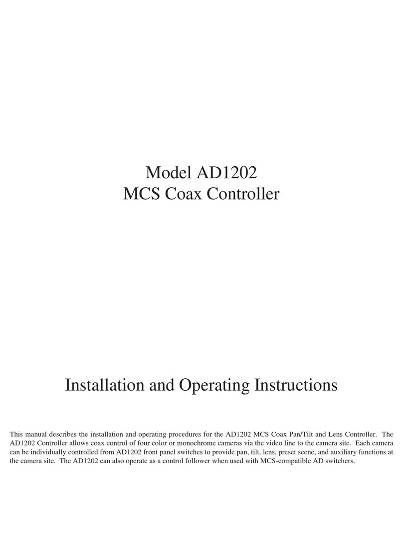 American Dynamics AD1202 User manual