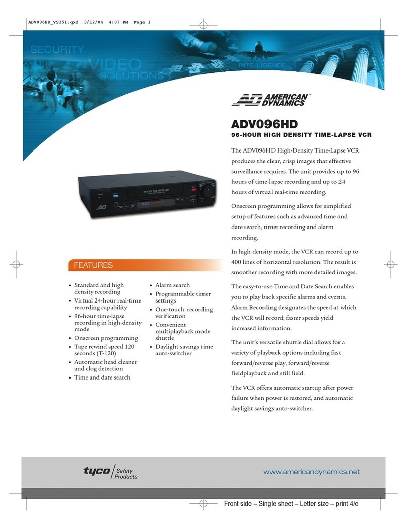 American Dynamics ADV096HD datasheet