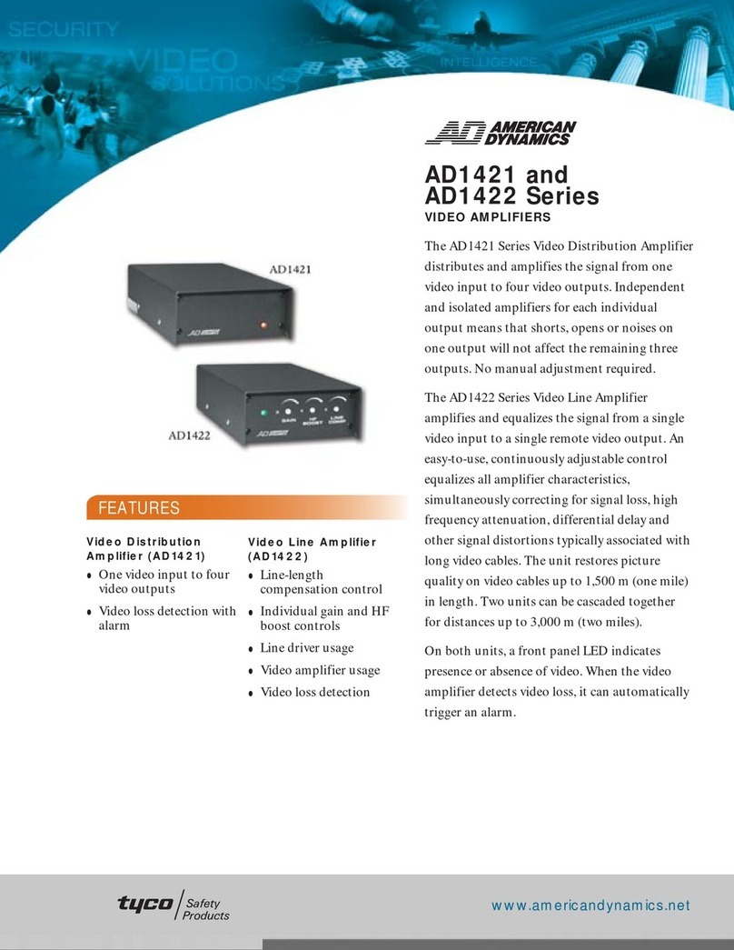 American Dynamics AD1421 Specifications