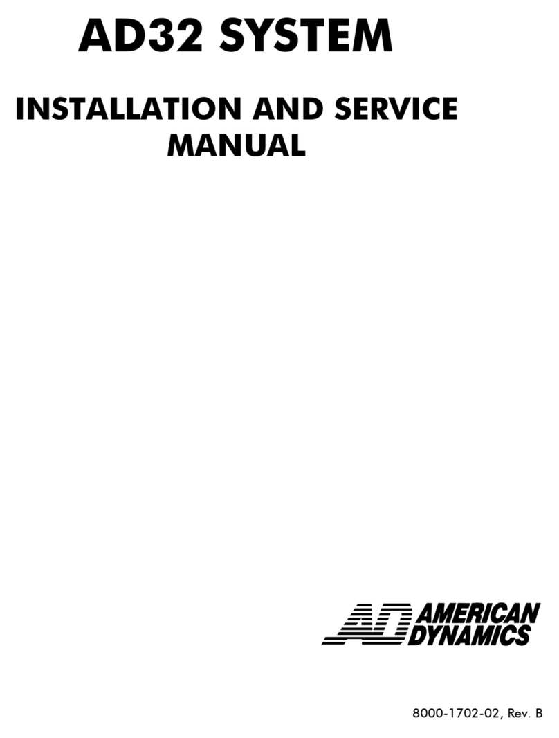 American Dynamics AD32E Manual
