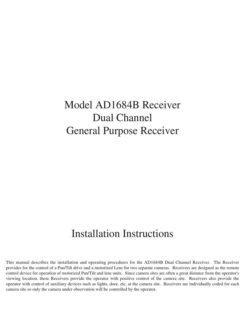 American Dynamics AD1684B installation instructions