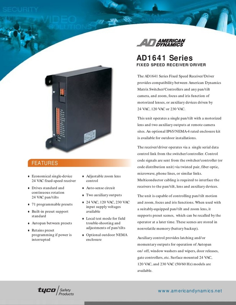 American Dynamics AD1641M-2 Specifications