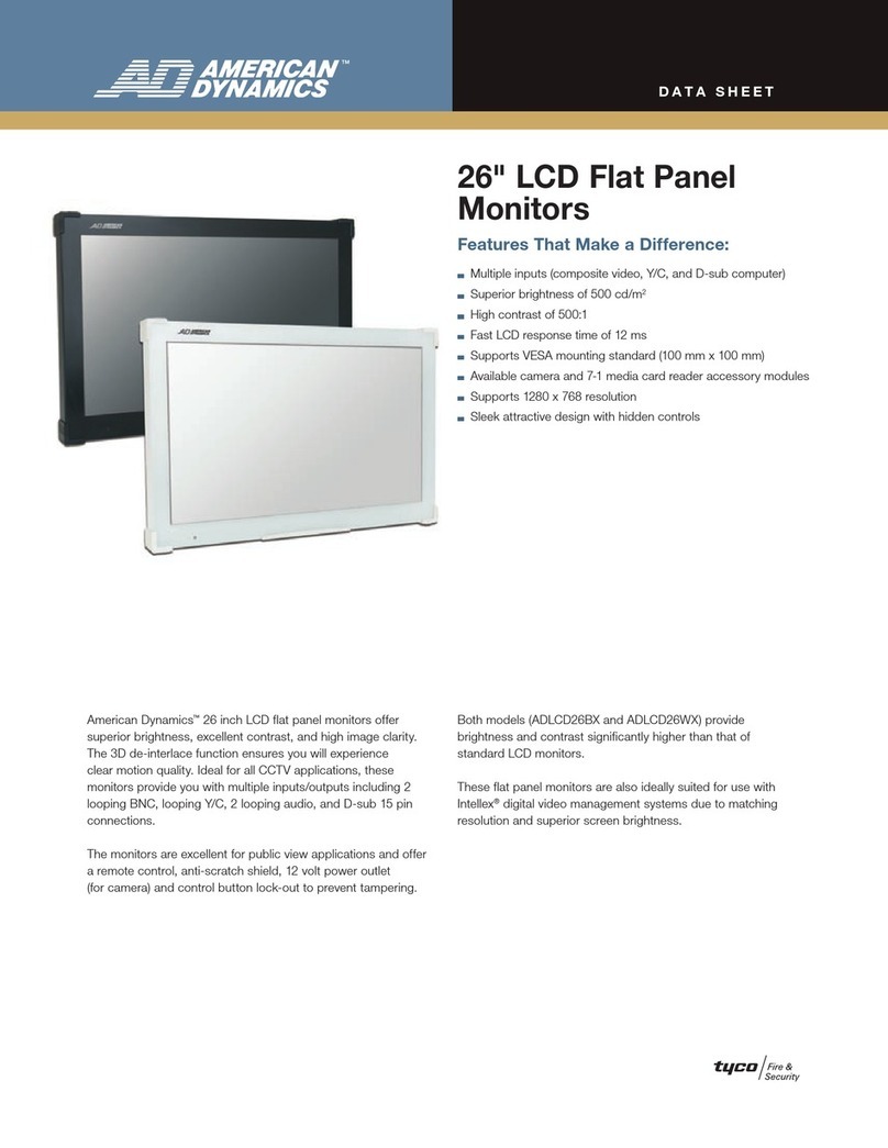 American Dynamics ADLCD26BX User manual