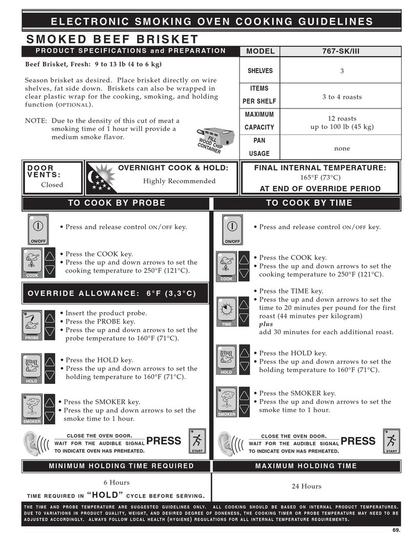 Alto-Shaam Halo Heat 767-SK/III Use and care manual