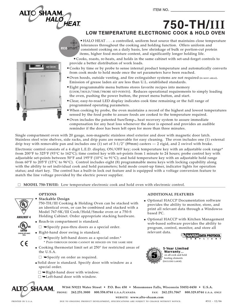 Alto-Shaam Halo Heat 750-TH/III Specifications