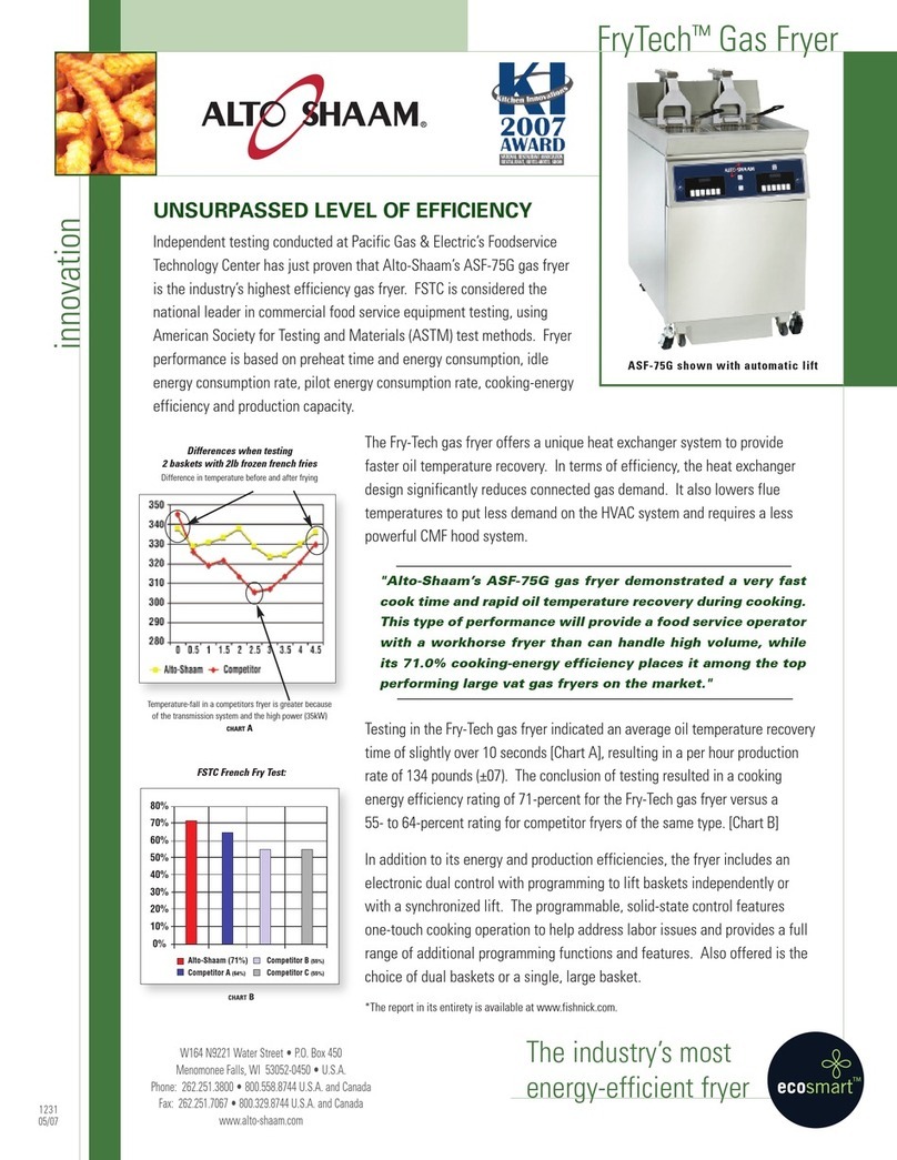 Alto-Shaam FryTech ASF-75G brochure Alto-Shaam FryTech ASF-75G brochure