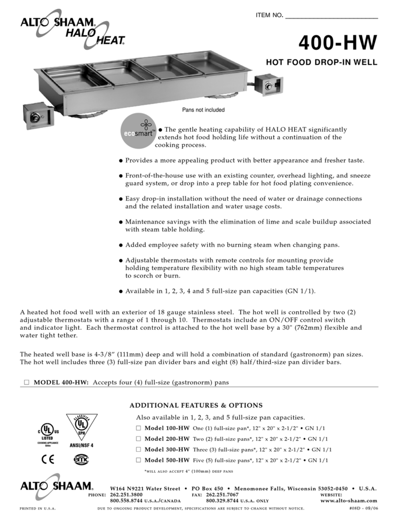Alto-Shaam 400-HW User manual