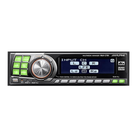 Alpine RUX-C701 User manual