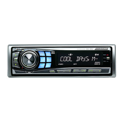 Alpine CDE9852 - Radio / CD User manual