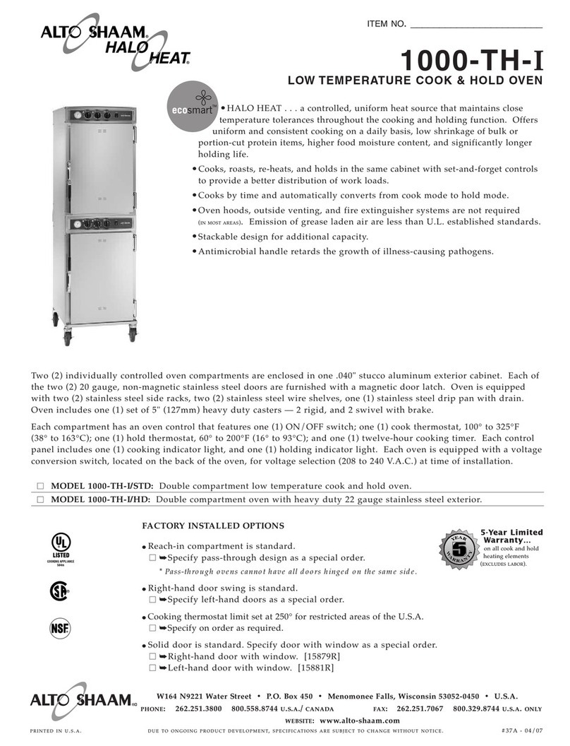 Alto-Shaam Halo Heat 1000-TH-I Specifications
