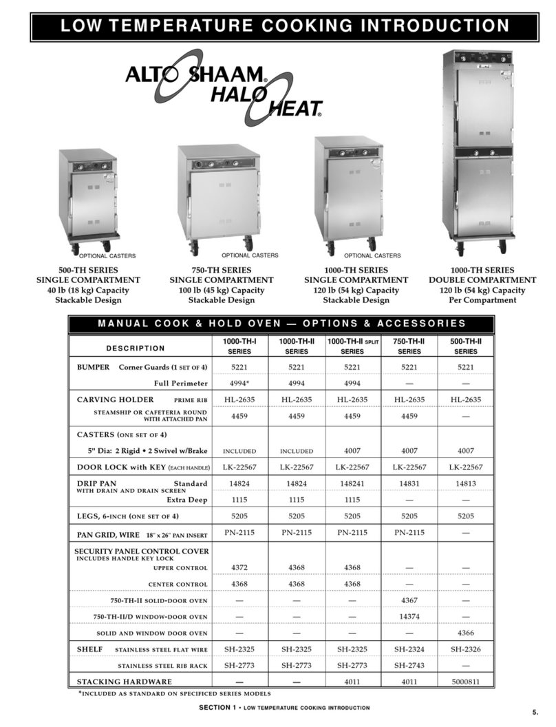 Alto-Shaam Halo Heat 1000-TH-I User manual Alto-Shaam Halo Heat 1000-TH-I User manual